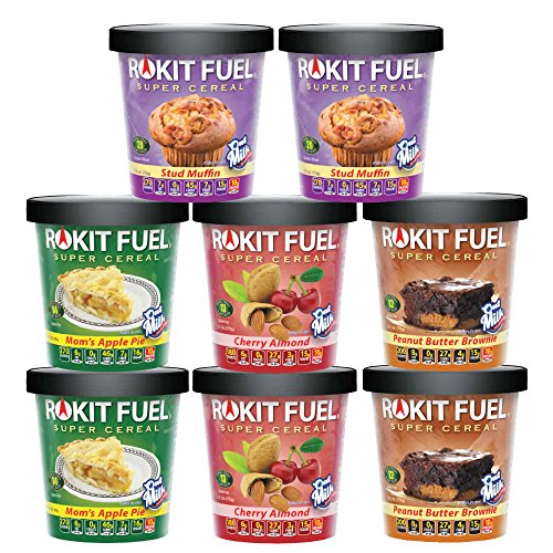 Rokit Fuel Instant Microwave Oatmeal Cereal Cups Quantity 8 4