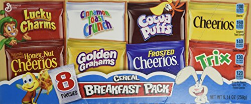 General Mills Cereal Variety Pack, 8 Pouches 9.14 Oz | SleepyChef.com ...